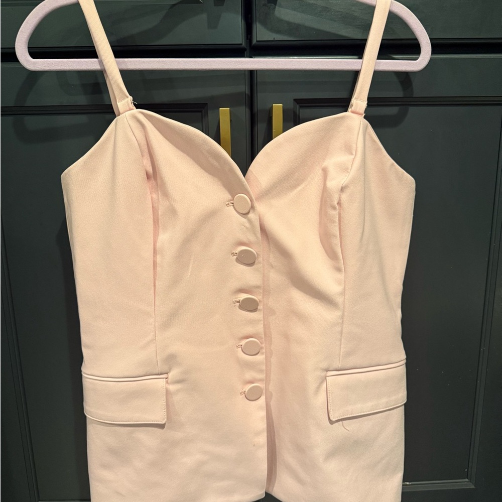 Rachel Zoe Pink Button-Front Top